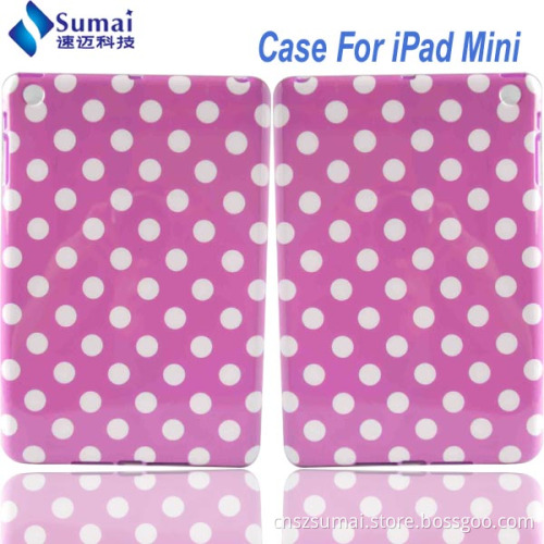Red Color DOT Case, OEM IMD Technology Hard Cover for iPad Mini (SMIPD-3)